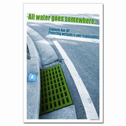 wp366- Water Conservation Poster, Water quality poster, water conservation placard, water conservation sign, water quality sign, water conservation awareness