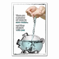 wp397- Water Conservation Poster, Water quality poster, water conservation placard, water conservation sign, water quality sign, water conservation awareness