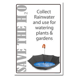 AI-wp428 - Save H2O - Water Conservation Poster, Water conservation poster, Water quality poster, water conservation placard, water conservation sign, water quality sign, water conservation awareness