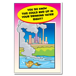 AI-wp444 - Water Pollution Posterr - Water Conservation Poster, Water quality poster, water clean, water conservation sign, water quality sign, water conservation awareness