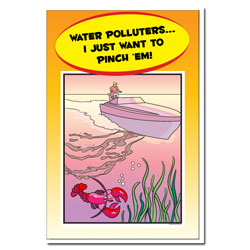 AI-wp445 - Water Pollution Posterr - Water Conservation Poster, Water quality poster, water clean, water conservation sign, water quality sign, water conservation awareness