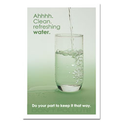 wp512 - Water Conservation Poster, Water quality poster, water conservation placard, water conservation sign, water quality sign, water conservation awareness